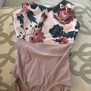 Floral Sleeveless Leotard